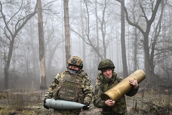 Боевая работа 73-й артбригады группировки войск "Запад"