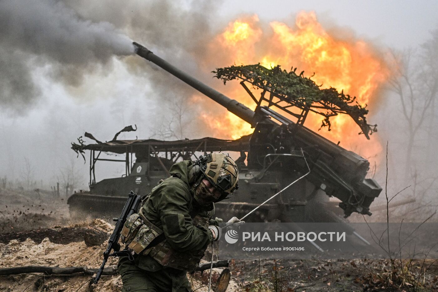 Боевая работа 73-й артбригады группировки войск "Запад"