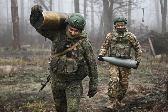 Боевая работа 73-й артбригады группировки войск "Запад"