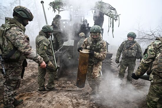 Боевая работа 73-й артбригады группировки войск "Запад"