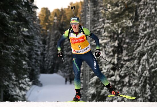 Биатлон. Первый этап Альфа-Банк Кубка России. Гонка преследования. Женщины