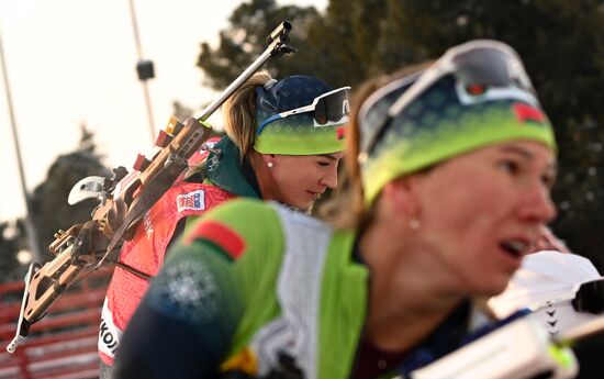 Биатлон. Первый этап Альфа-Банк Кубка России. Гонка преследования. Женщины