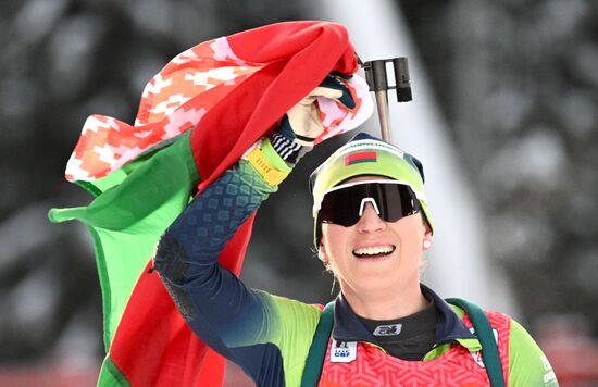 Биатлон. Первый этап Альфа-Банк Кубка России. Гонка преследования. Женщины