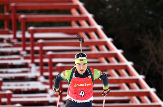 Биатлон. Первый этап Альфа-Банк Кубка России. Гонка преследования. Женщины