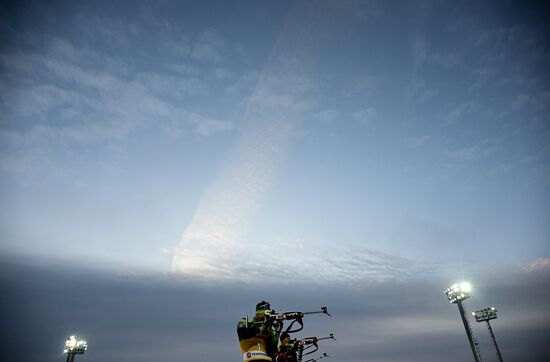 Биатлон. Первый этап Альфа-Банк Кубка России. Гонка преследования. Мужчины