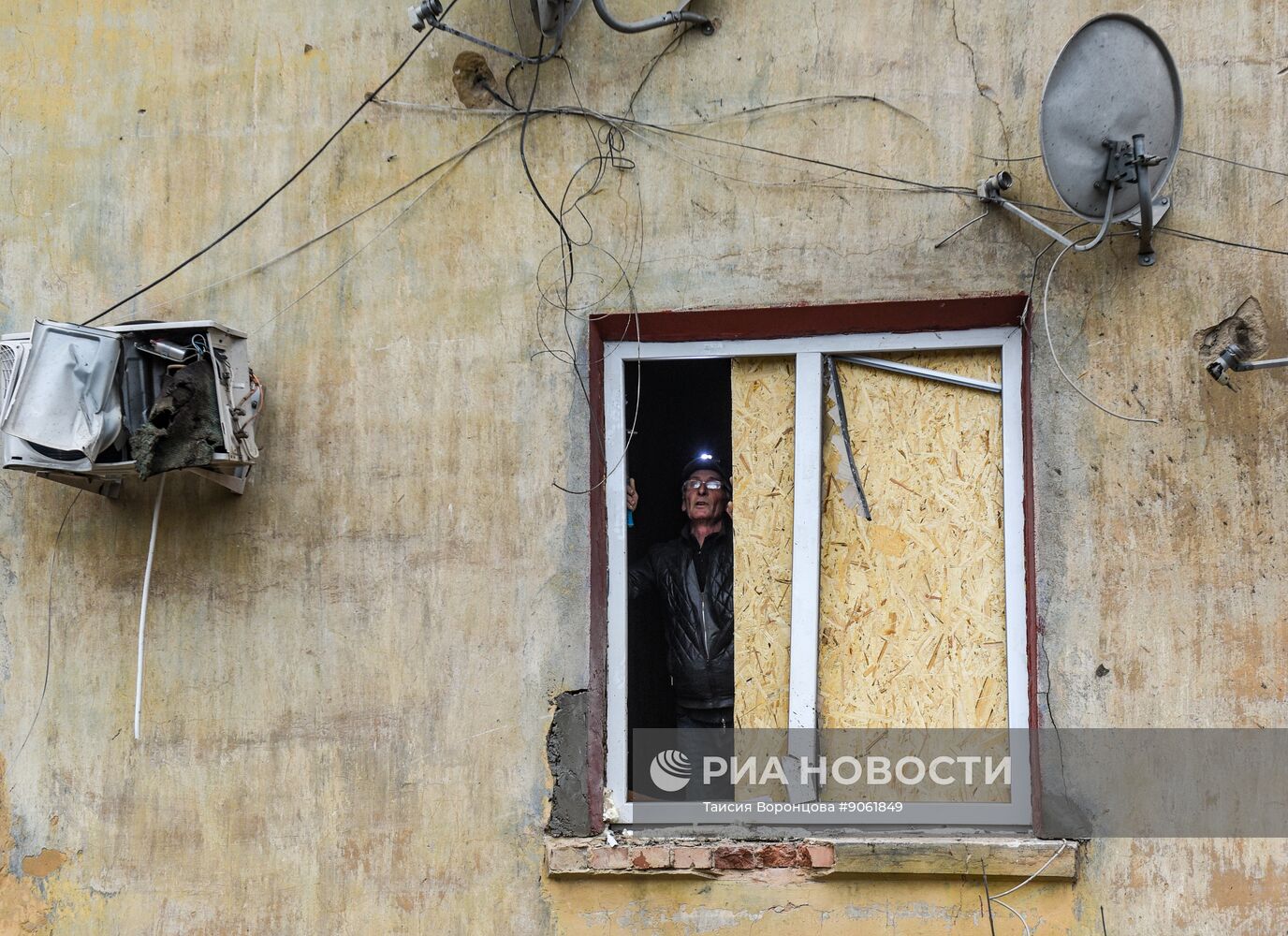 Последствия обстрела в ДНР