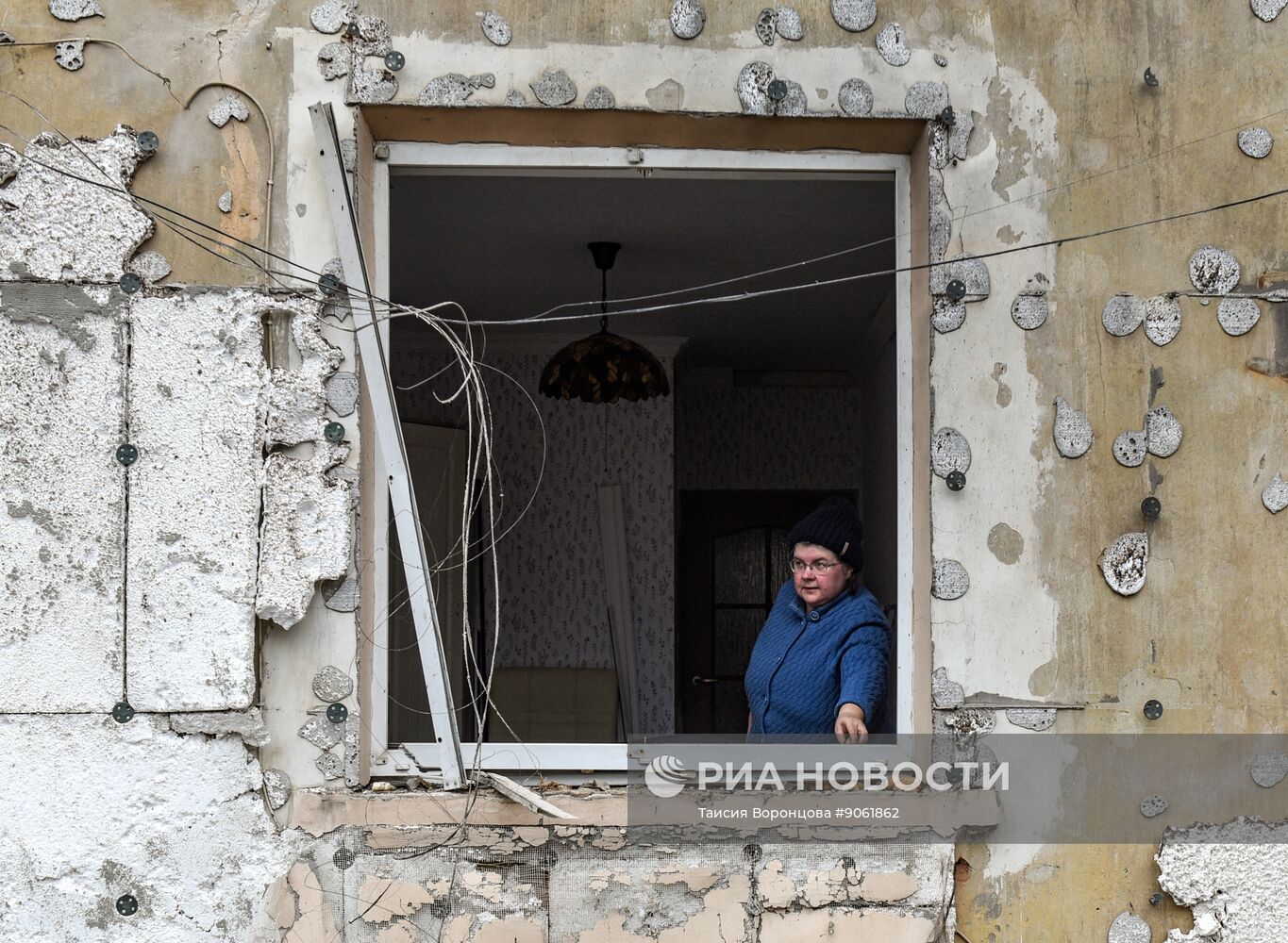 Последствия обстрела в ДНР