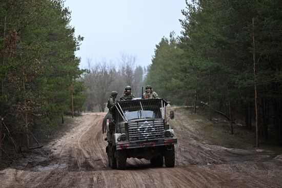 Боевая работа расчета РСЗО "Град" 83-го самоходного артполка на Краснолиманском направлении СВО