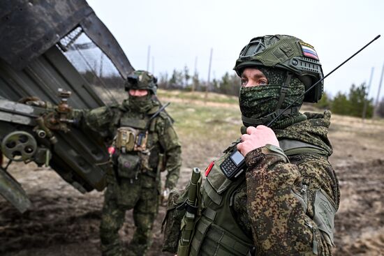 Боевая работа расчета РСЗО "Град" 83-го самоходного артполка на Краснолиманском направлении СВО