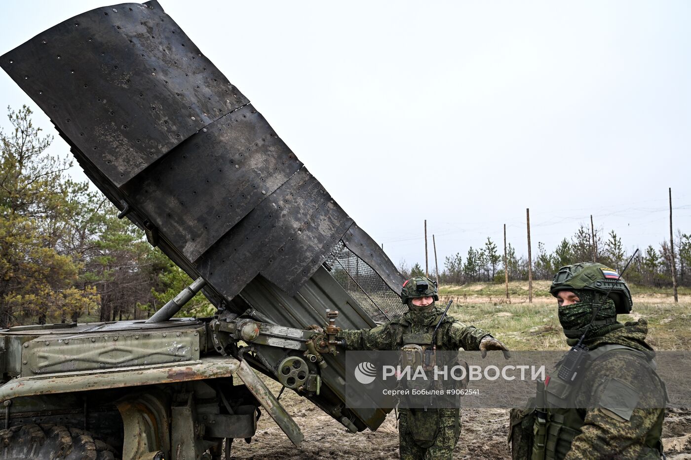 Боевая работа расчета РСЗО "Град" 83-го самоходного артполка на Краснолиманском направлении СВО