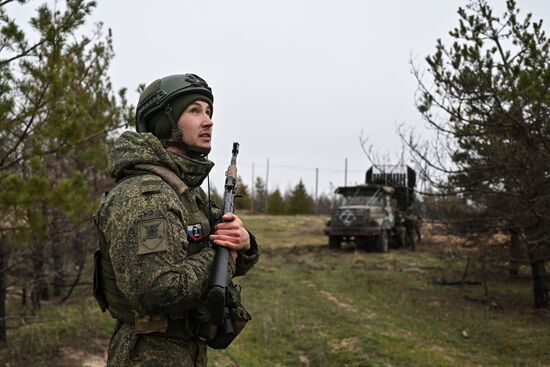 Боевая работа расчета РСЗО "Град" 83-го самоходного артполка на Краснолиманском направлении СВО