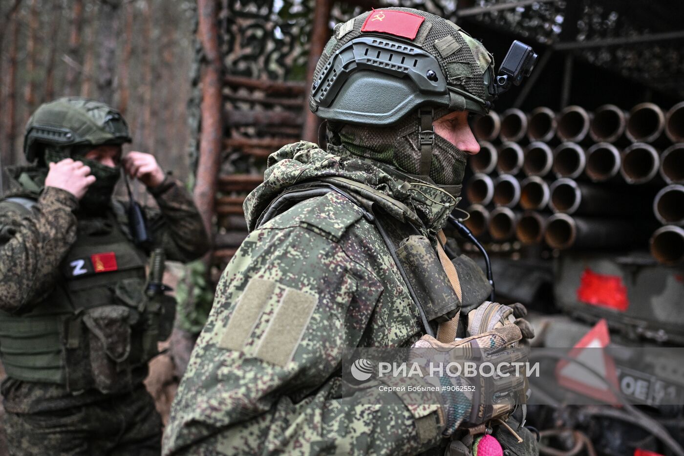 Боевая работа расчета РСЗО "Град" 83-го самоходного артполка на Краснолиманском направлении СВО