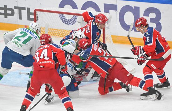 Хоккей. КХЛ. ЦСКА (Москва) - "Салават Юлаев" (Уфа)