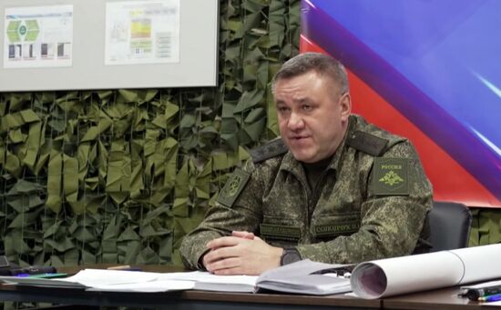 Президент Владимир Путин посетил один из пунктов управления Объединённой группировки войск