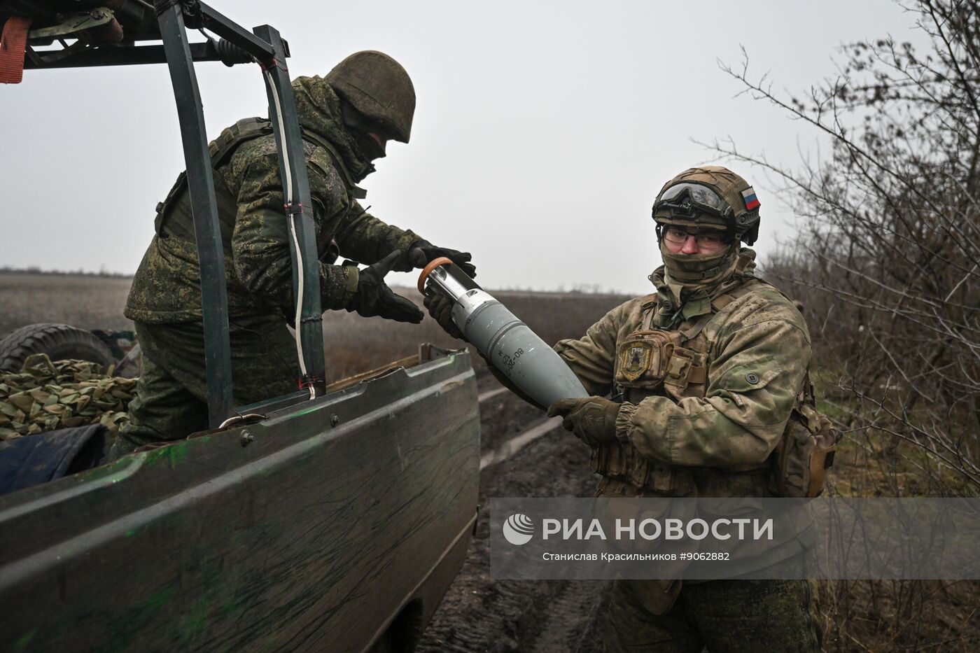 Боевая работа танка Т-80 группировки войск "Центр"