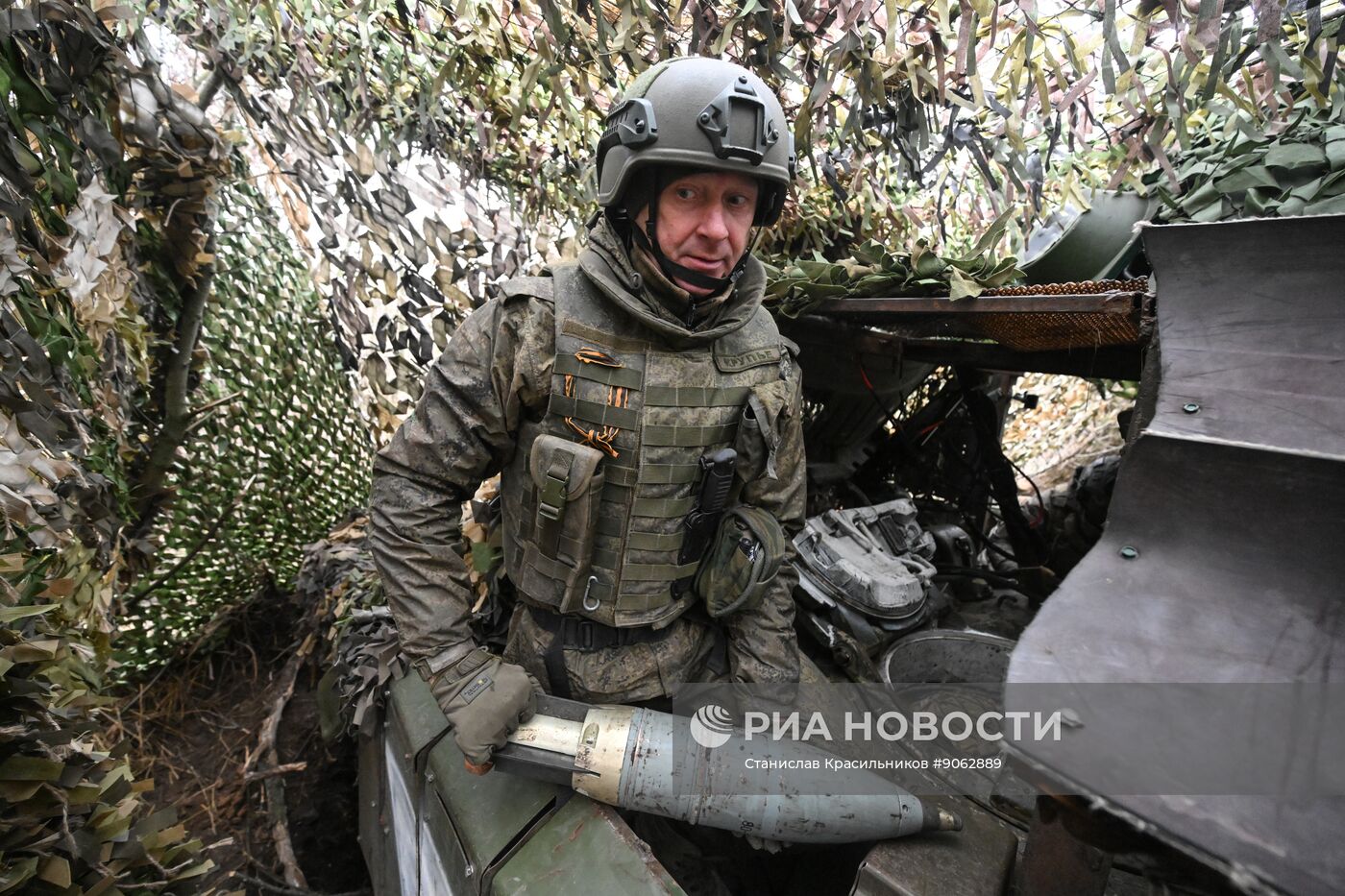 Боевая работа танка Т-80 группировки войск "Центр"