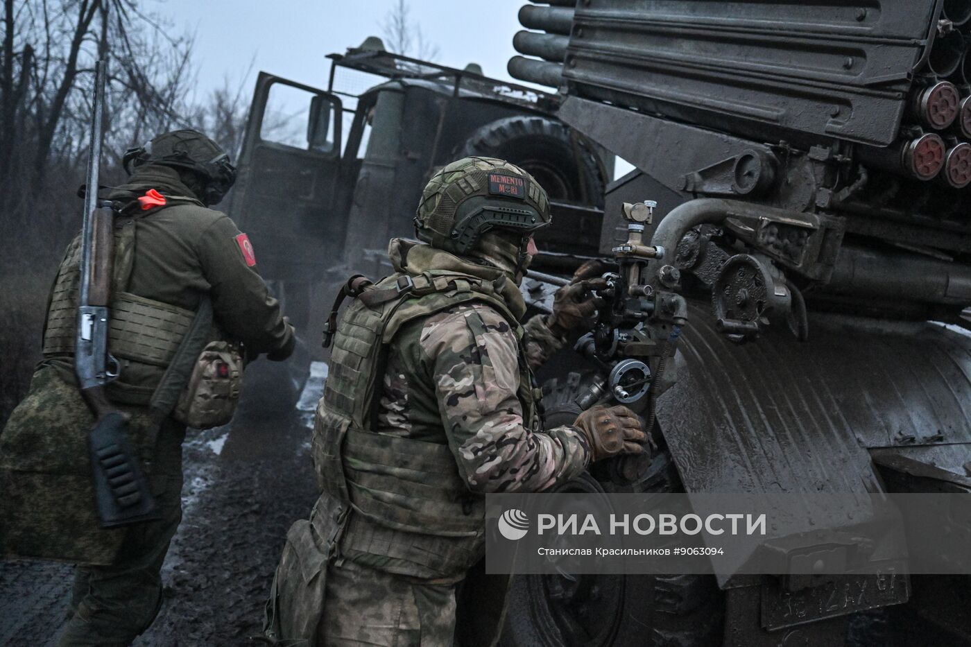 Боевая работа РСЗО "Град" группировки войск "Центр" на Красноармейском направлении СВО