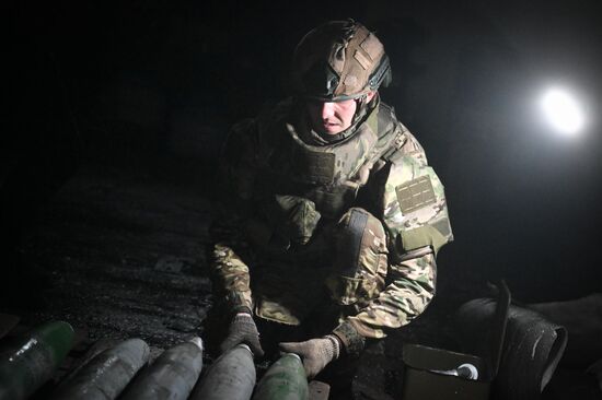 Боевая работа РСЗО "Град" группировки войск "Центр" на Красноармейском направлении СВО