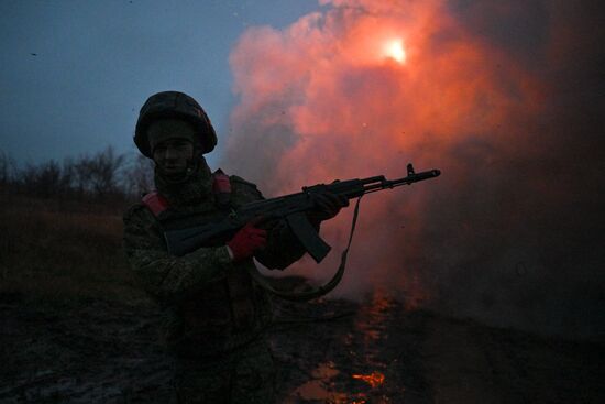 Боевая работа РСЗО "Град" группировки войск "Центр" на Красноармейском направлении СВО
