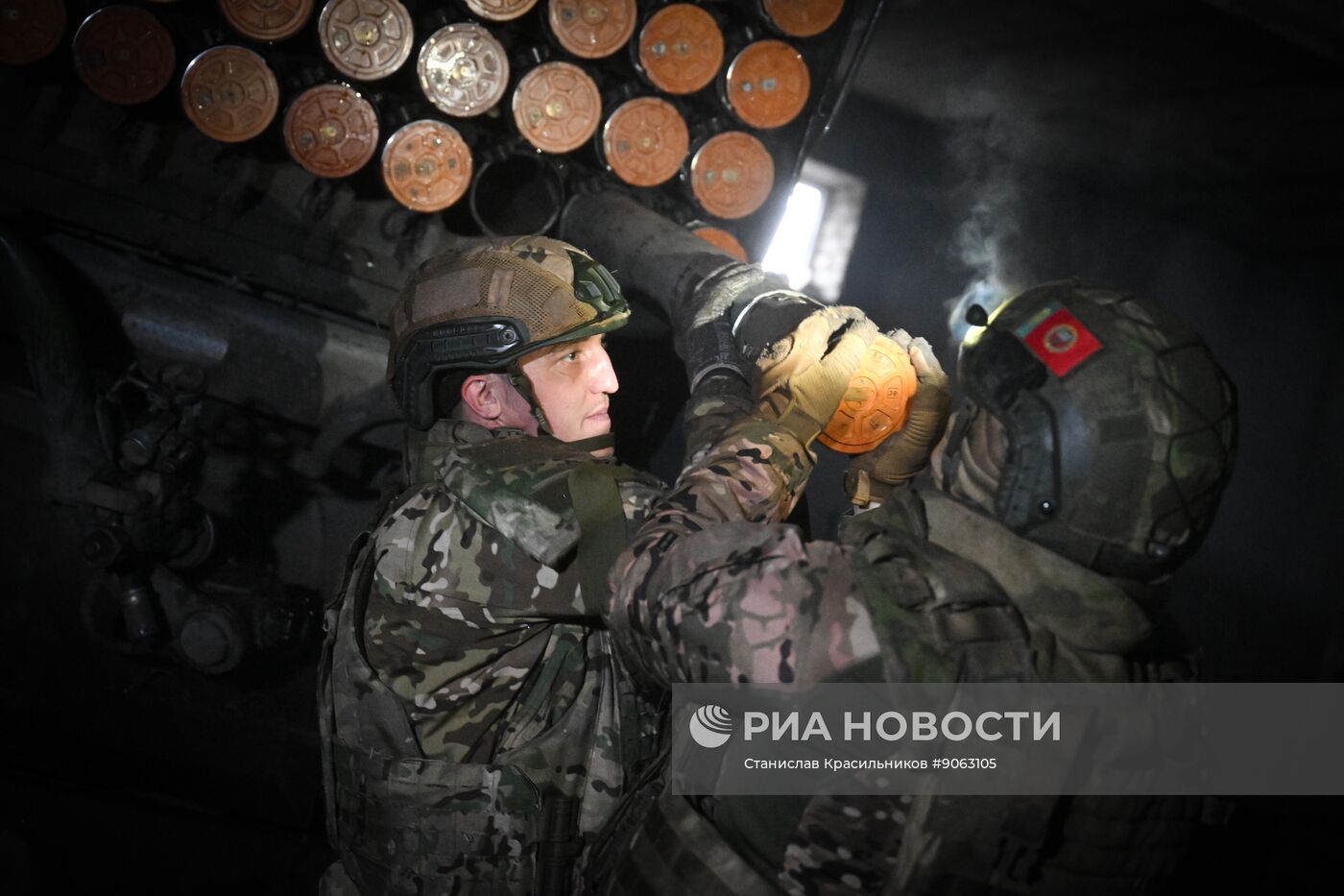 Боевая работа РСЗО "Град" группировки войск "Центр" на Красноармейском направлении СВО