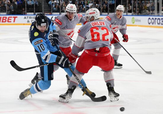 Хоккей. КХЛ. "Сибирь" (Новосибирск) - "Спартак" (Москва)