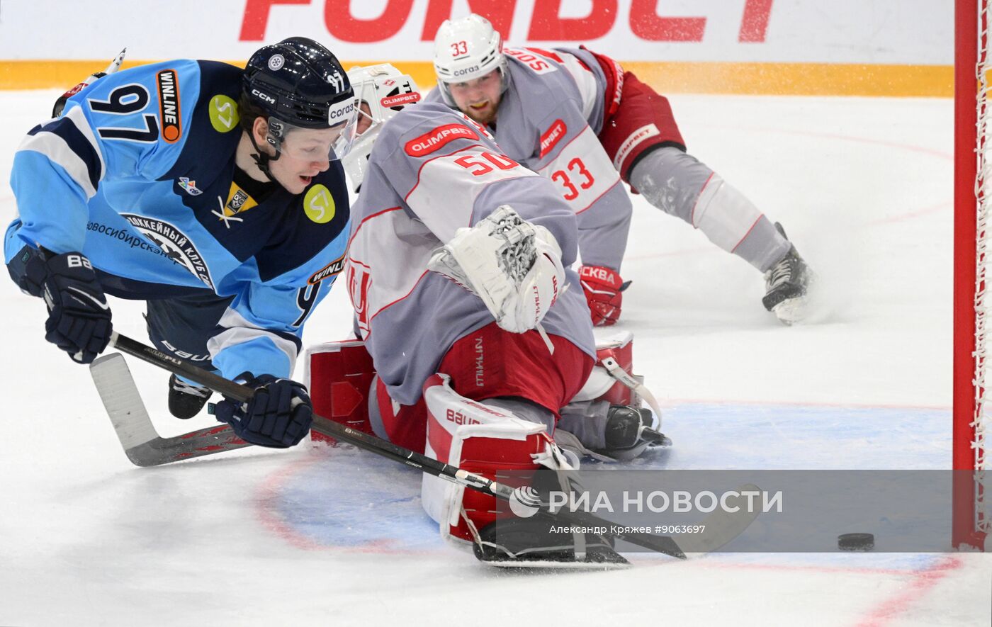 Хоккей. КХЛ. "Сибирь" (Новосибирск) - "Спартак" (Москва)