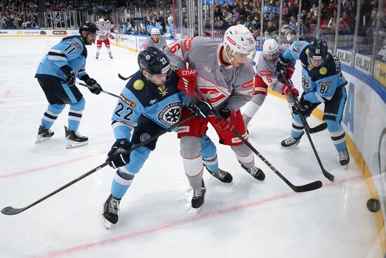 Хоккей. КХЛ. "Сибирь" (Новосибирск) - "Спартак" (Москва)