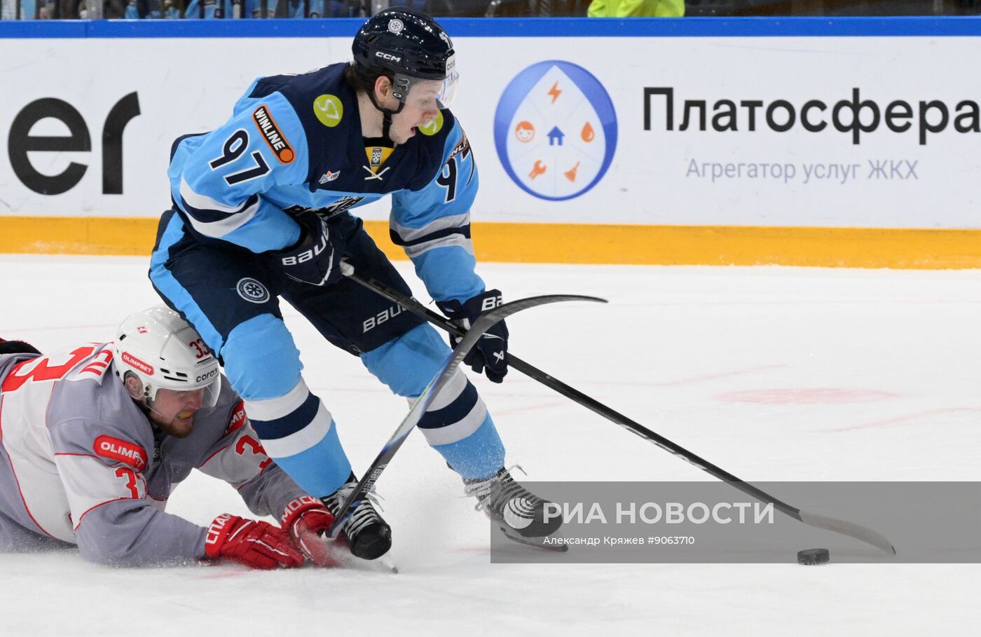 Хоккей. КХЛ. "Сибирь" (Новосибирск) - "Спартак" (Москва)