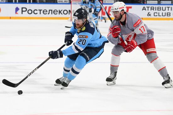 Хоккей. КХЛ. "Сибирь" (Новосибирск) - "Спартак" (Москва)