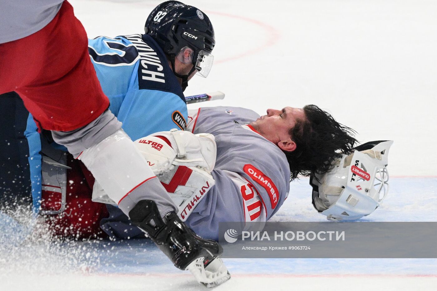 Хоккей. КХЛ. "Сибирь" (Новосибирск) - "Спартак" (Москва)