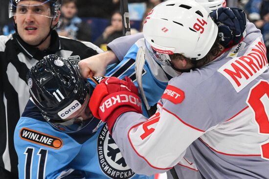 Хоккей. КХЛ. "Сибирь" (Новосибирск) - "Спартак" (Москва)