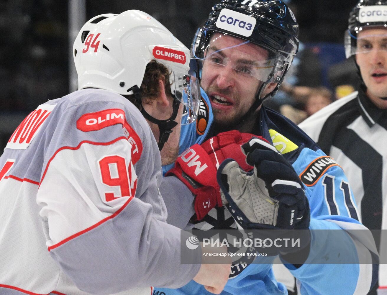 Хоккей. КХЛ. "Сибирь" (Новосибирск) - "Спартак" (Москва)