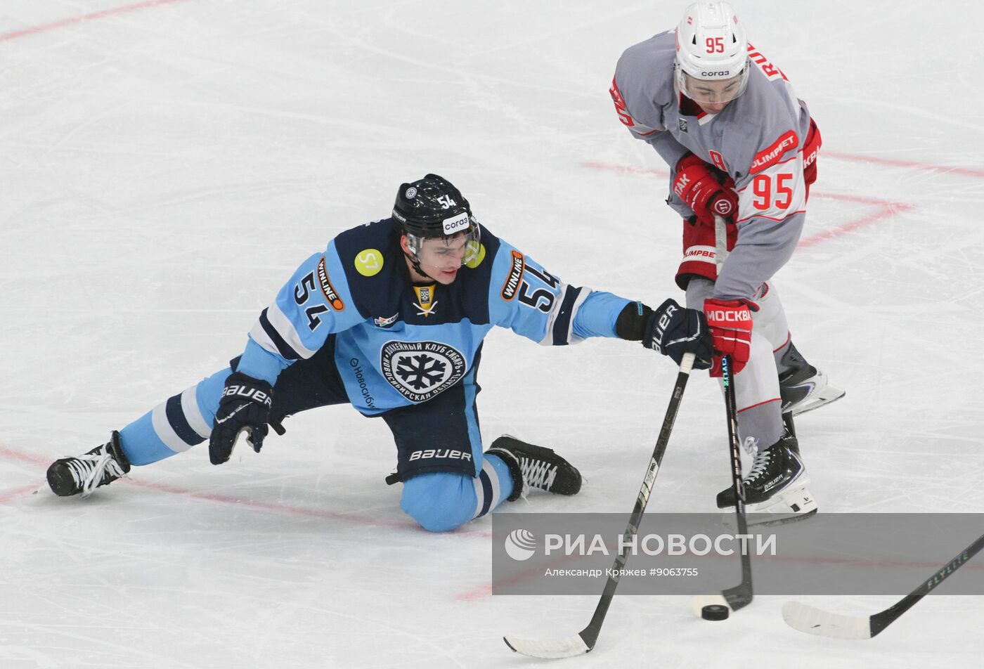 Хоккей. КХЛ. "Сибирь" (Новосибирск) - "Спартак" (Москва)