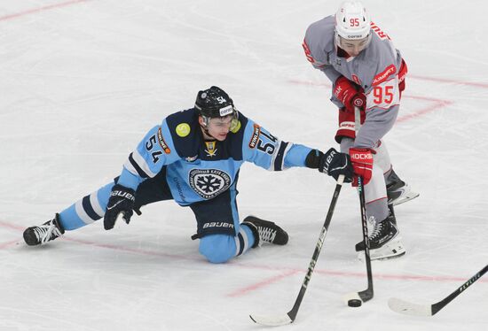 Хоккей. КХЛ. "Сибирь" (Новосибирск) - "Спартак" (Москва)