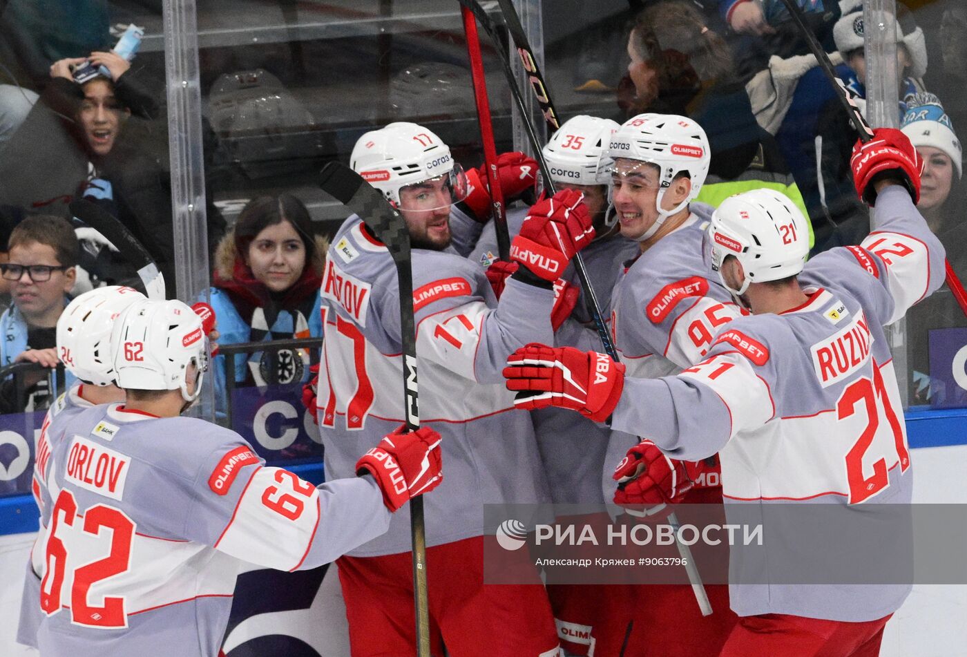 Хоккей. КХЛ. "Сибирь" (Новосибирск) - "Спартак" (Москва)