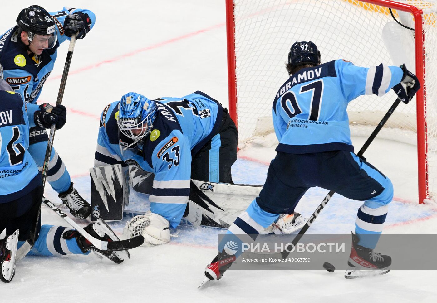 Хоккей. КХЛ. "Сибирь" (Новосибирск) - "Спартак" (Москва)