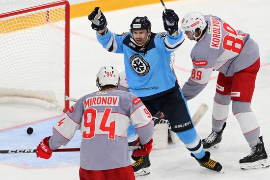 Хоккей. КХЛ. "Сибирь" (Новосибирск) - "Спартак" (Москва)