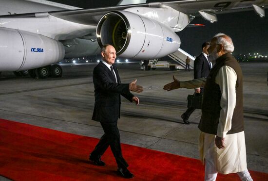 Государственный визит президента РФ Владимира Путина в Индию