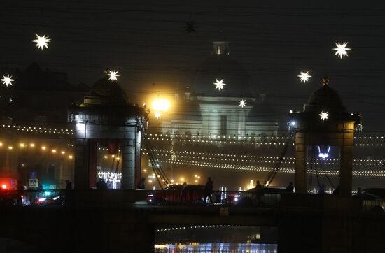 Новогоднее украшение Санкт-Петербурга