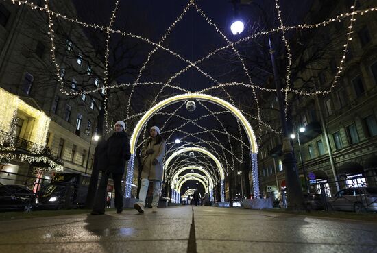Новогоднее украшение Санкт-Петербурга