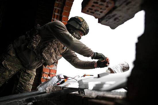 Боевая работа расчета БПЛА "Молния-2" 37-го мотострелкового полка на Краснолиманском направлении СВО