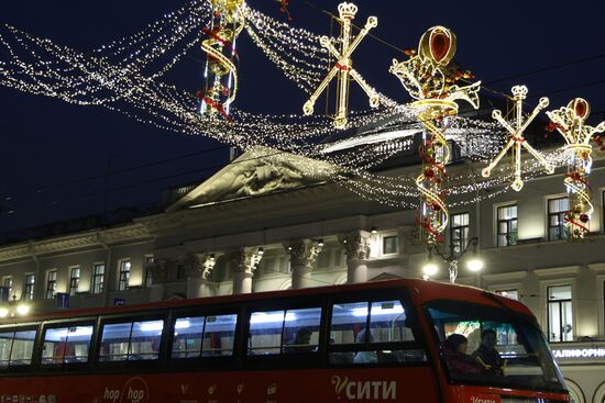 Новогоднее украшение Санкт-Петербурга