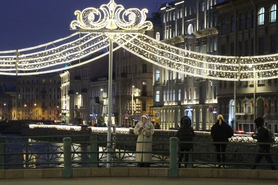 Новогоднее украшение Санкт-Петербурга