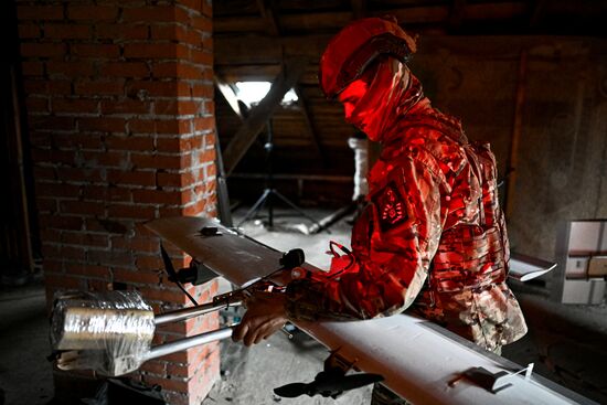 Боевая работа расчета БПЛА "Молния-2" 37-го мотострелкового полка на Краснолиманском направлении СВО