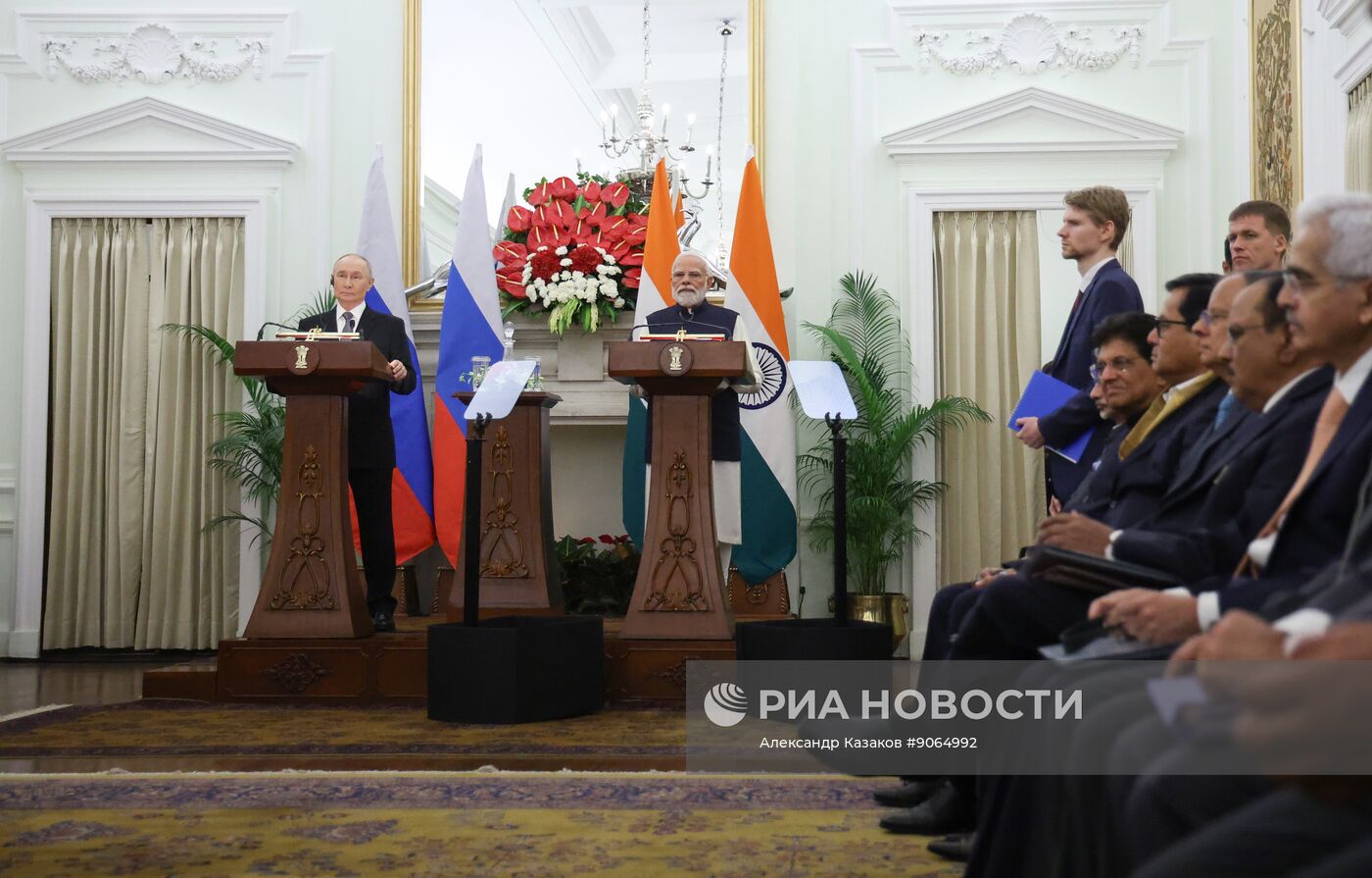 Государственный визит президента РФ Владимира Путина в Индию