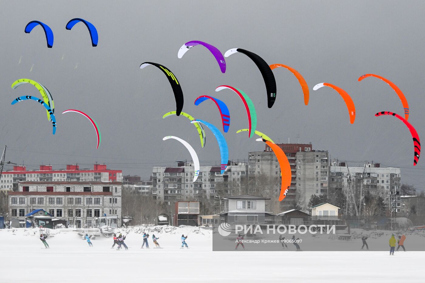 Соревнования по зимнему кайтингу "Кубок Сибири"