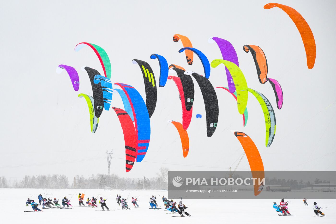 Соревнования по зимнему кайтингу "Кубок Сибири"