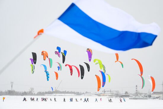 Соревнования по зимнему кайтингу "Кубок Сибири"