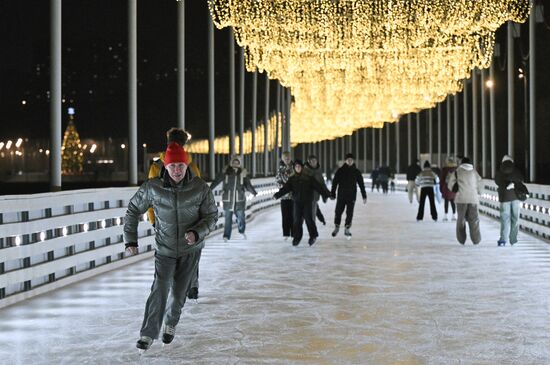Каток на Царской набережной музея-заповедника "Коломенское"