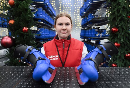 Каток на Царской набережной музея-заповедника "Коломенское"